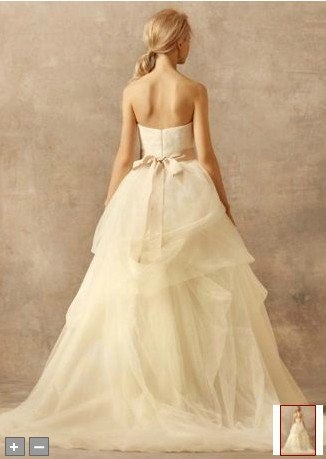 VW351065 Ball Gown with Corded Lace Bodice and Tulle SkirtStyle