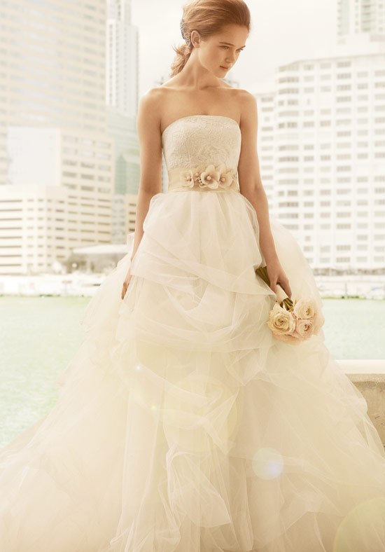 VW351065 Ball Gown with Corded Lace Bodice and Tulle SkirtStyle