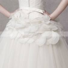 VW351112 Strapless Ball Gown with Satin Corset BodiceStyle