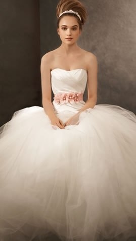 VW351007 Ball Gown with Asymmetrically Draped BodiceStyle